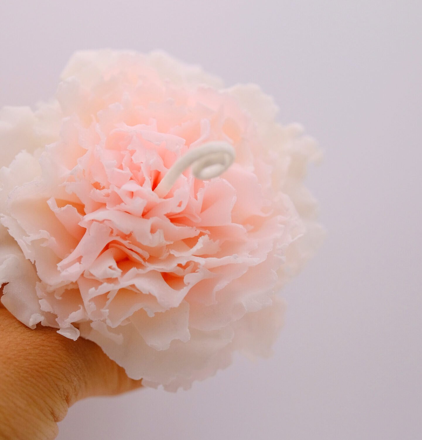 Artisan Beeswax Flower Candle-Carnation