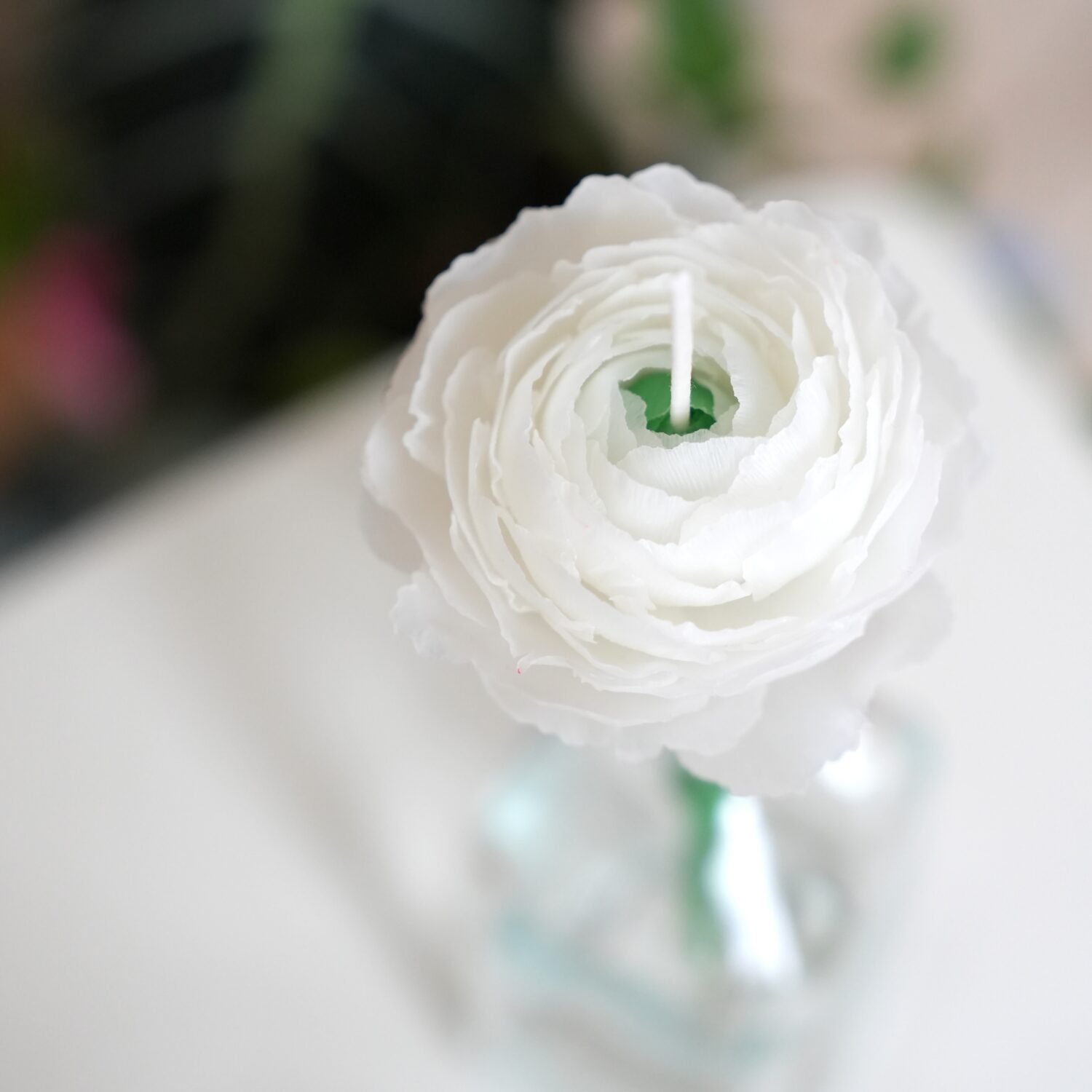 Beeswax Flower Candle-Ranunculus